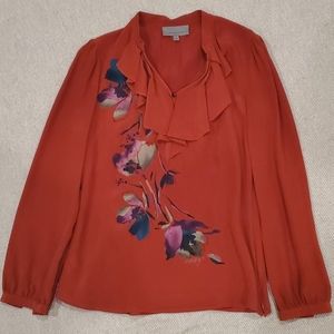 Classic Entiers silk blouse, size S